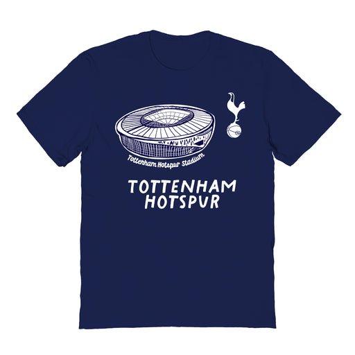 Tottenham Hotspur Impressions Artwork Navy Youth Cotton T-Shirt