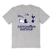 Tottenham Hotspur Womens Grey Cotton Tshirt