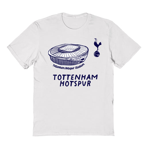 Tottenham Hotspur Womens White Cotton Tshirt