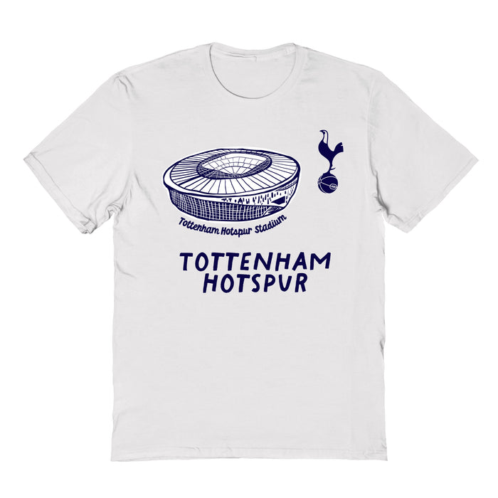 Tottenham Hotspur Womens White Cotton Tshirt