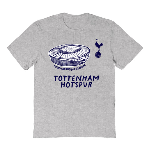Tottenham Hotspur Womens Grey Cotton Tshirt