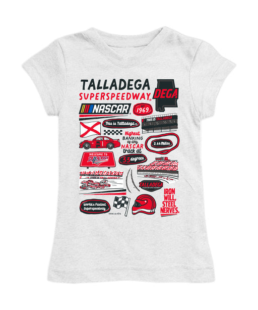 Talladega Superspeedway NASCAR Girl´s Fitted Cotton T-shirt - Vive La Fête - Online Apparel Store