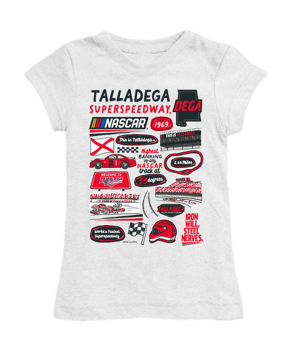 Talladega Superspeedway NASCAR Girl´s Fitted Cotton T-shirt