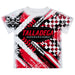 Talladega Superspeedway NASCAR Abstract Kids T-Shirt White - Vive La Fête - Online Apparel Store