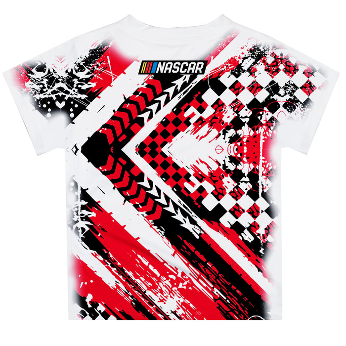 Talladega Superspeedway NASCAR Abstract Kids T-Shirt White - Vive La Fête - Online Apparel Store
