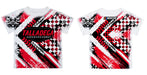 Talladega Superspeedway NASCAR Abstract Kids T-Shirt White - Vive La Fête - Online Apparel Store