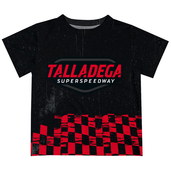 TTalladega Superspeedway NASCAR Grunge Black and Seal Grid Black - Vive La Fête - Online Apparel Store