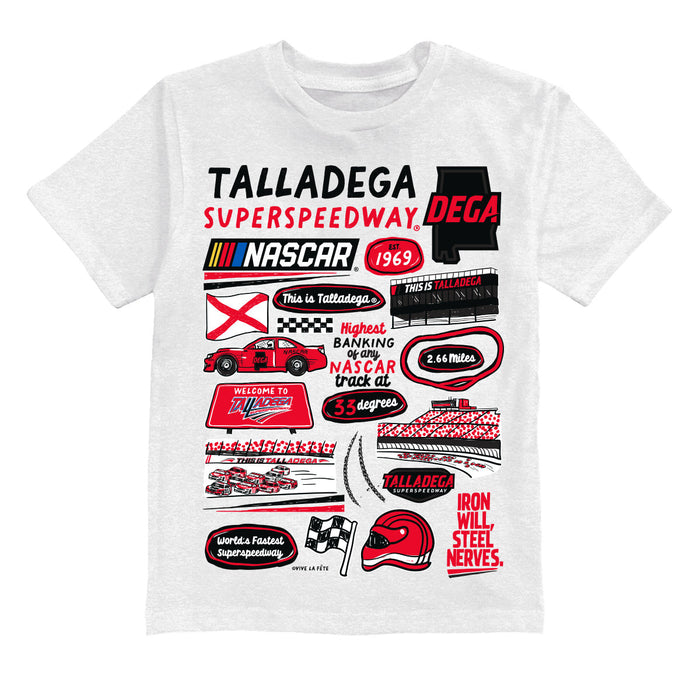 Talladega Superspeedway NASCAR Impressions Artwork Youth Cotton T-Shirt