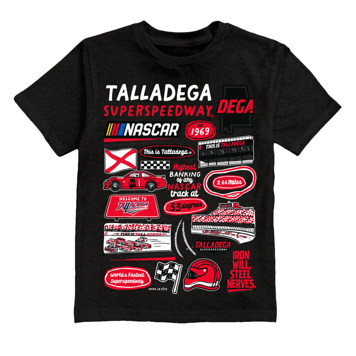 Talladega Superspeedway NASCAR Impressions Artwork Youth Cotton T-Shirt