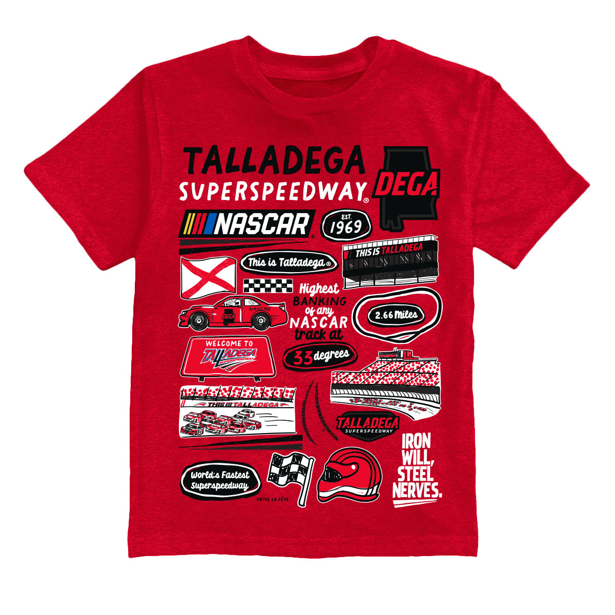 Talladega Superspeedway NASCAR Impressions Artwork Youth Cotton T-Shirt ...