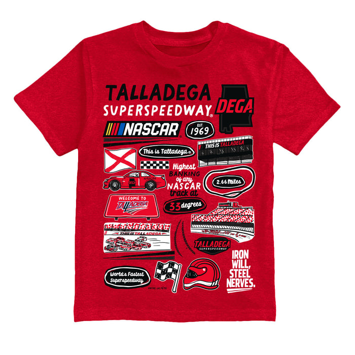 Talladega Superspeedway NASCAR Impressions Artwork Youth Cotton T-Shirt