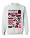 Talladega Superspeedway NASCAR Womens Cotton Crewneck Pullover Sweatshirt White