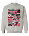 Talladega Superspeedway NASCAR Womens Cotton Crewneck Pullover Sweatshirt Gray