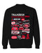 Talladega Superspeedway NASCAR Womens Cotton Crewneck Pullover Sweatshirt Black