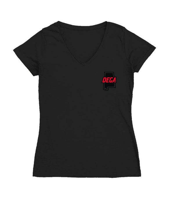 Talladega Superspeedway NASCAR Women's V-neck Fitted Cotton T-Shirt