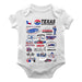NASCAR Texas Cotton Short Sleeve Bodysuit Impressions Artwork White