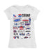 NASCAR Texas Girl´s Fitted Cotton T-shirt White