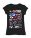 NASCAR Texas Girl´s Fitted Cotton T-shirt Black