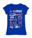 NASCAR Texas Girl´s Fitted Cotton T-shirt Royal