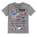 NASCAR Texas Impressions Artwork Youth Cotton T-Shirt Gray