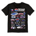 NASCAR Texas Impressions Artwork Youth Cotton T-Shirt Black