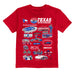 NASCAR Texas Impressions Artwork Youth Cotton T-Shirt Red