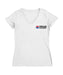 NASCAR Texas Women's V-neck Fitted Cotton T-Shirt White