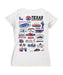 NASCAR Texas Women's V-neck Fitted Cotton T-Shirt White - Vive La Fête - Online Apparel Store