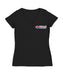 NASCAR Texas Women's V-neck Fitted Cotton T-Shirt Black