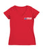 NASCAR Texas Women's V-neck Fitted Cotton T-Shirt Red