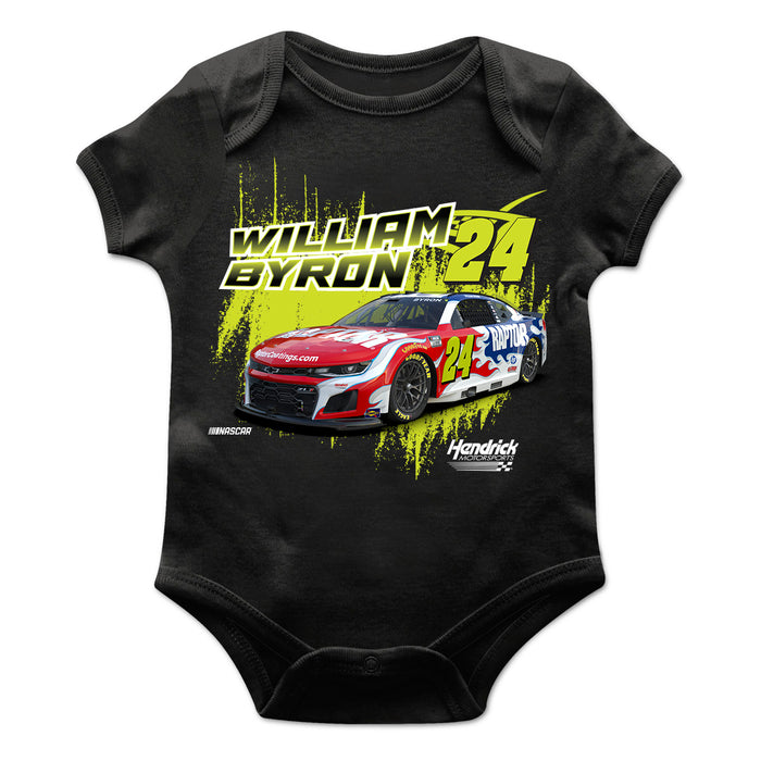 William Byron Cotton Short Sleeve Bodysuit Black
