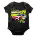 William Byron Cotton Short Sleeve Bodysuit Black