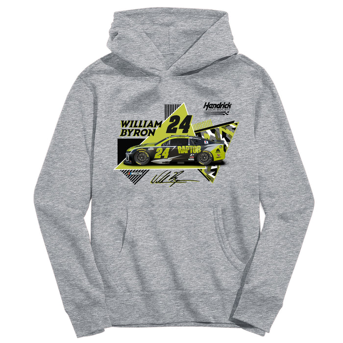 William Byron NASCAR Pullover Hoodie - Grey