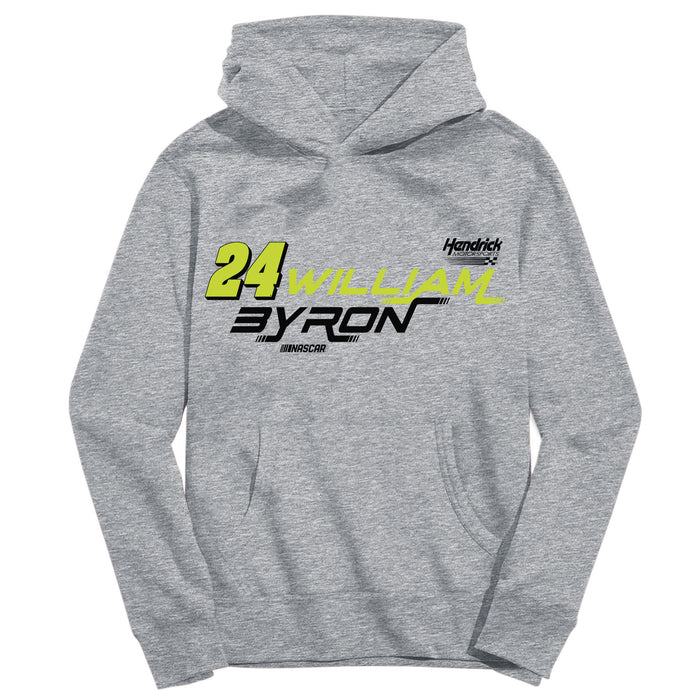 William Byron NASCAR Pullover Hoodie - Grey