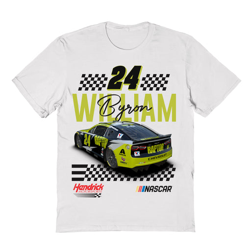 William Byron Vive La Fete Racing Car T-Shirt - White