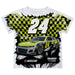 William Byron Vive La Fete Checkered Racing Car T-Shirt- Green