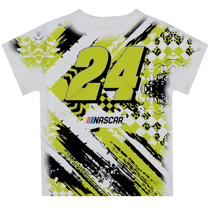 William Byron Vive La Fete Paint Brush Racing Car T-Shirt- White - Vive La Fête - Online Apparel Store