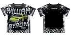 William Byron Vive La Fete Checkered Racing Car T-Shirt- Black - Vive La Fête - Online Apparel Store