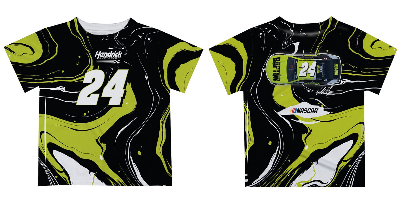 William Byron Vive La Fete NASCAR Marble T-Shirt  - Black - Vive La Fête - Online Apparel Store