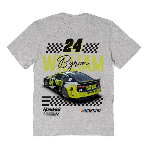 William Byron NASCAR NameGrid Classic Cotton T-Shirt - Grey