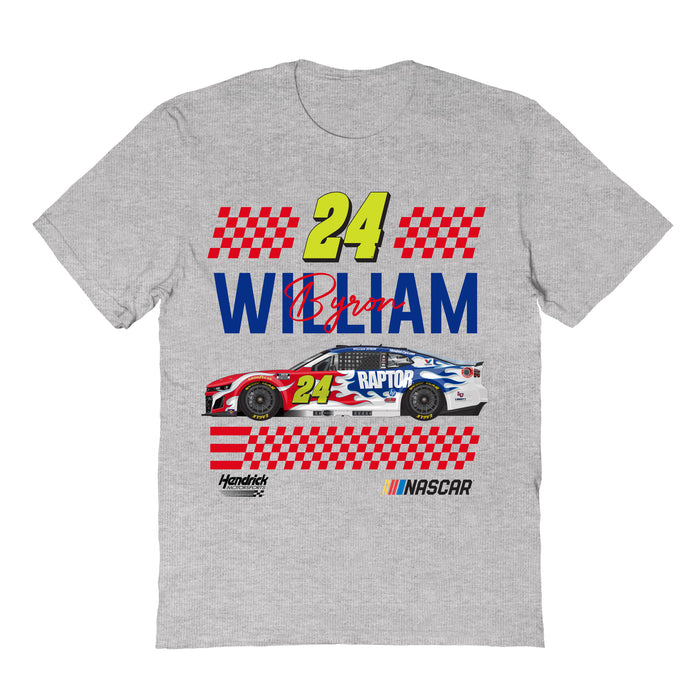 William Byron NASCAR NameGrid Classic Cotton T-Shirt - Grey