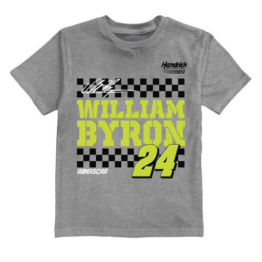 William Byron NASCAR Grid Car Cotton T-Shirt - Grey