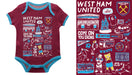 West Ham United Vive La Fete Impressions Artwork Bodysuit - Maroon - Vive La Fête - Online Apparel Store