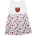 West Ham United Girls Repeat Print Impressions White Sleeveless Tank Dress