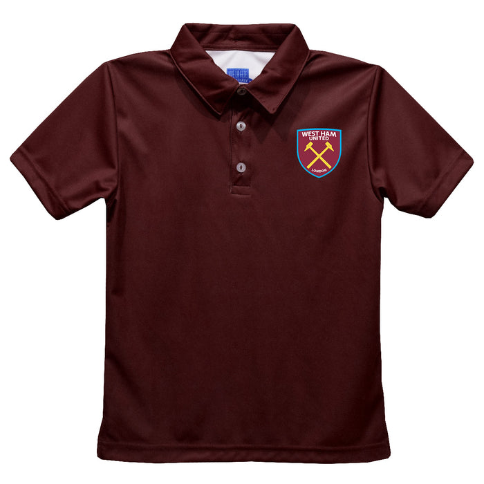 West Ham United Vive La Fete Solid Polo - Claret