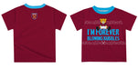 West Ham United Vive La Fete Mono Crest T-Shirt - Maroon - Vive La Fête - Online Apparel Store
