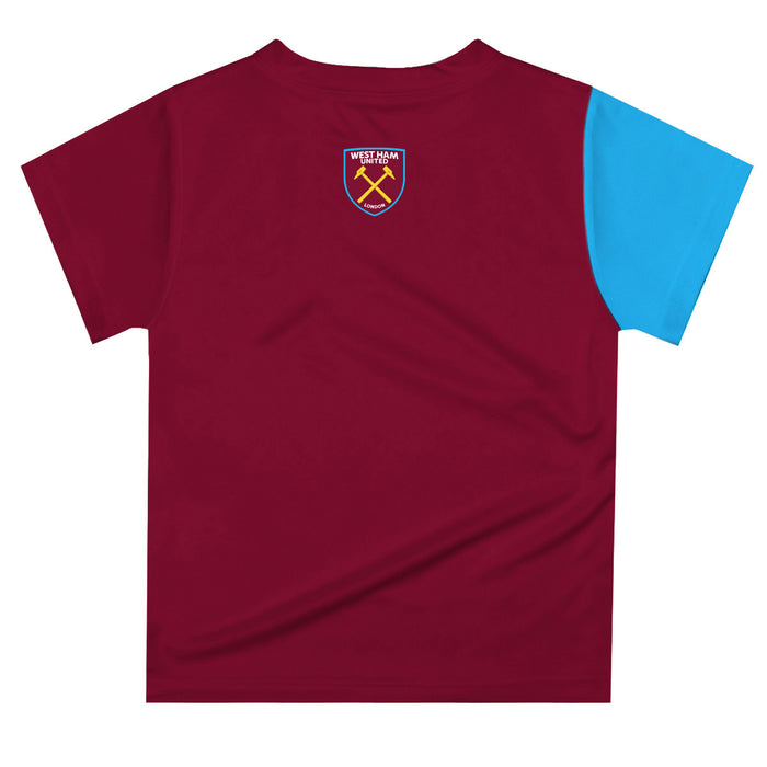 West Ham United Vive La Fete Mono Crest T-Shirt - Maroon - Vive La Fête - Online Apparel Store
