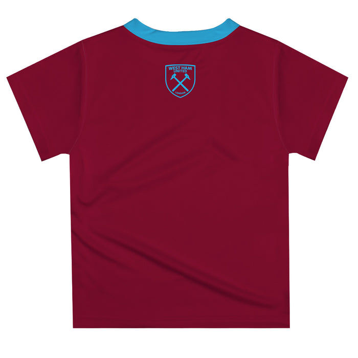 West Ham United Vive La Fete Hammerhead Kicking The Ball T-Shirt - Maroon - Vive La Fête - Online Apparel Store