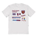 West Ham United Impressions Artwork White Youth Cotton T-Shirt