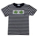 Octopus Smocked Navy Stripes Knit Short Sleeve Boys Tee Shirt